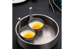 2pcs Poached Egg Cooker Egg Poacher | Han-g Ear Egg Boiler Poached Egg Maker | Non-Stick Round Poached Egg Cooker Egg Rings |