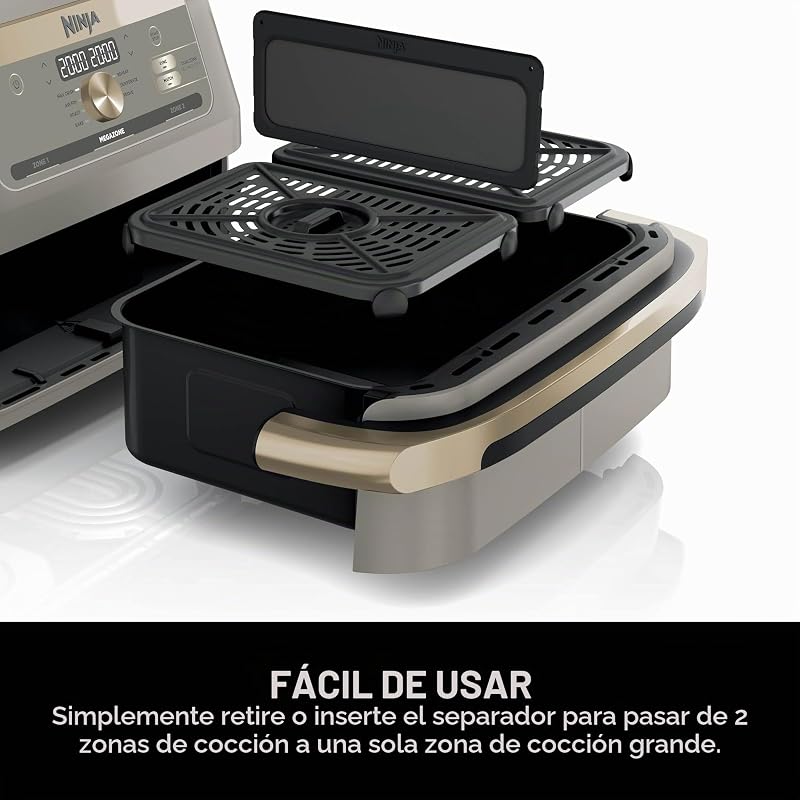 MAX PRO, Freidora de Aire sin Aceite, 6,2L, Piedra/Dorado