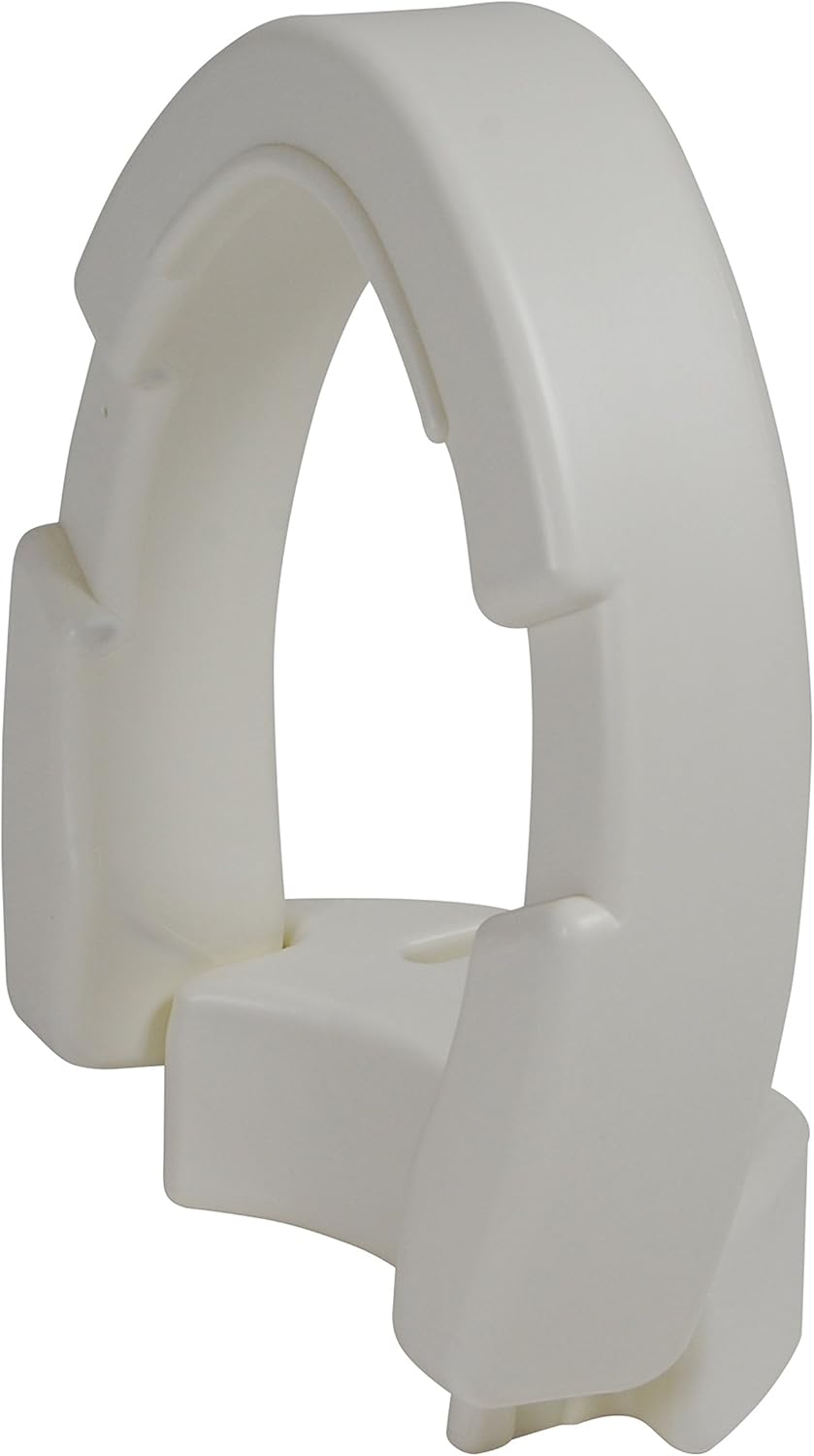 Drive Medical Hinged Toilet Seat Riser, Standard Seat, White: Health & Personal Care