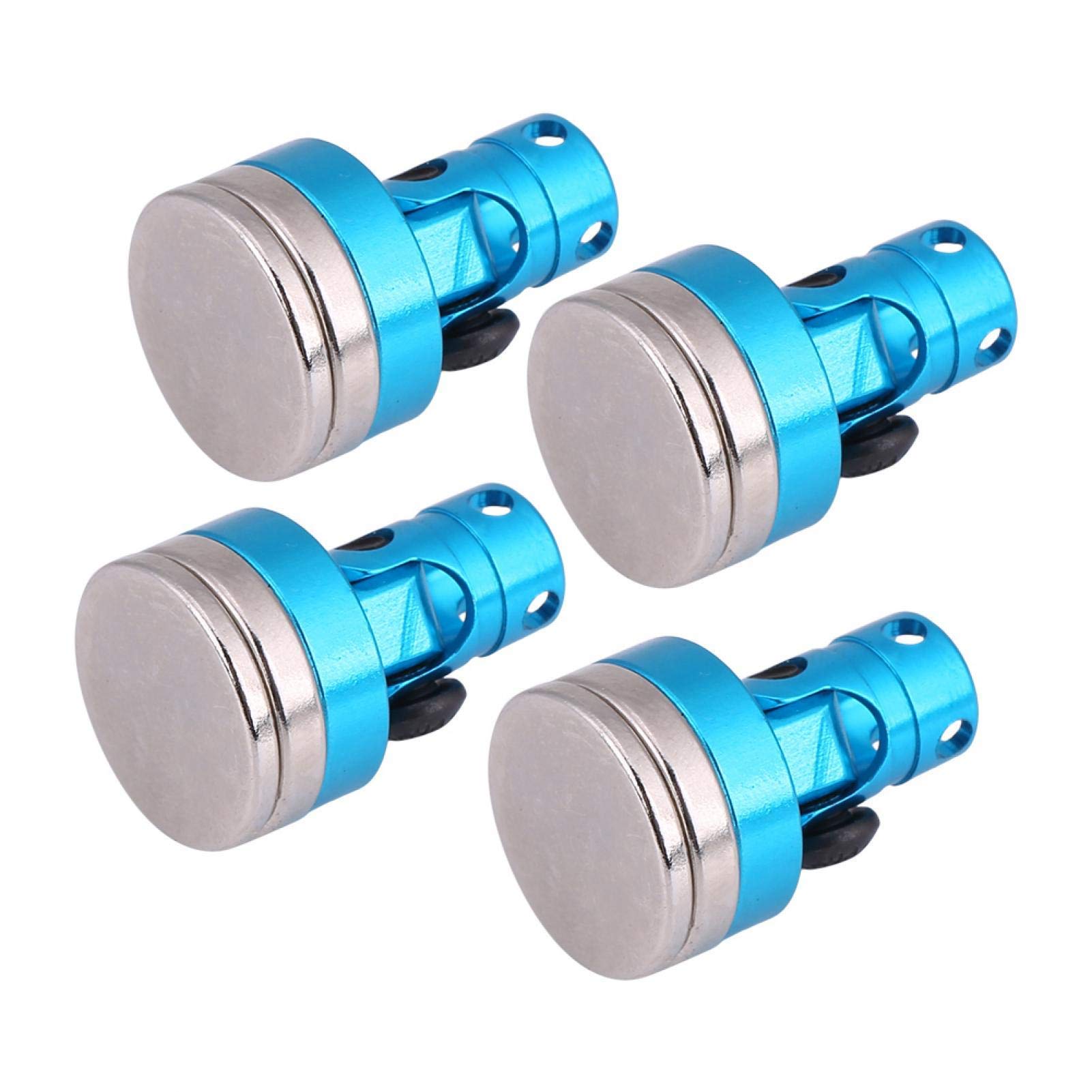 4 Pcs RC Metal Magnetic Stealth Invisible Body Post Mount for CC01/AXIAL/SCX10 02010 1:10 RC Car Accessory Blue 1.5 * 1.5 * 2cm