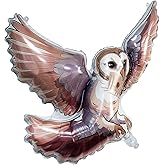 FZR Legend 1 Pack Magical Wizard Owl Balloons, Birthday Party Decorations Balloons, 30 inch Owl Foil Balloons for Kids Magic Theme Halloween Party Decorations Supplies