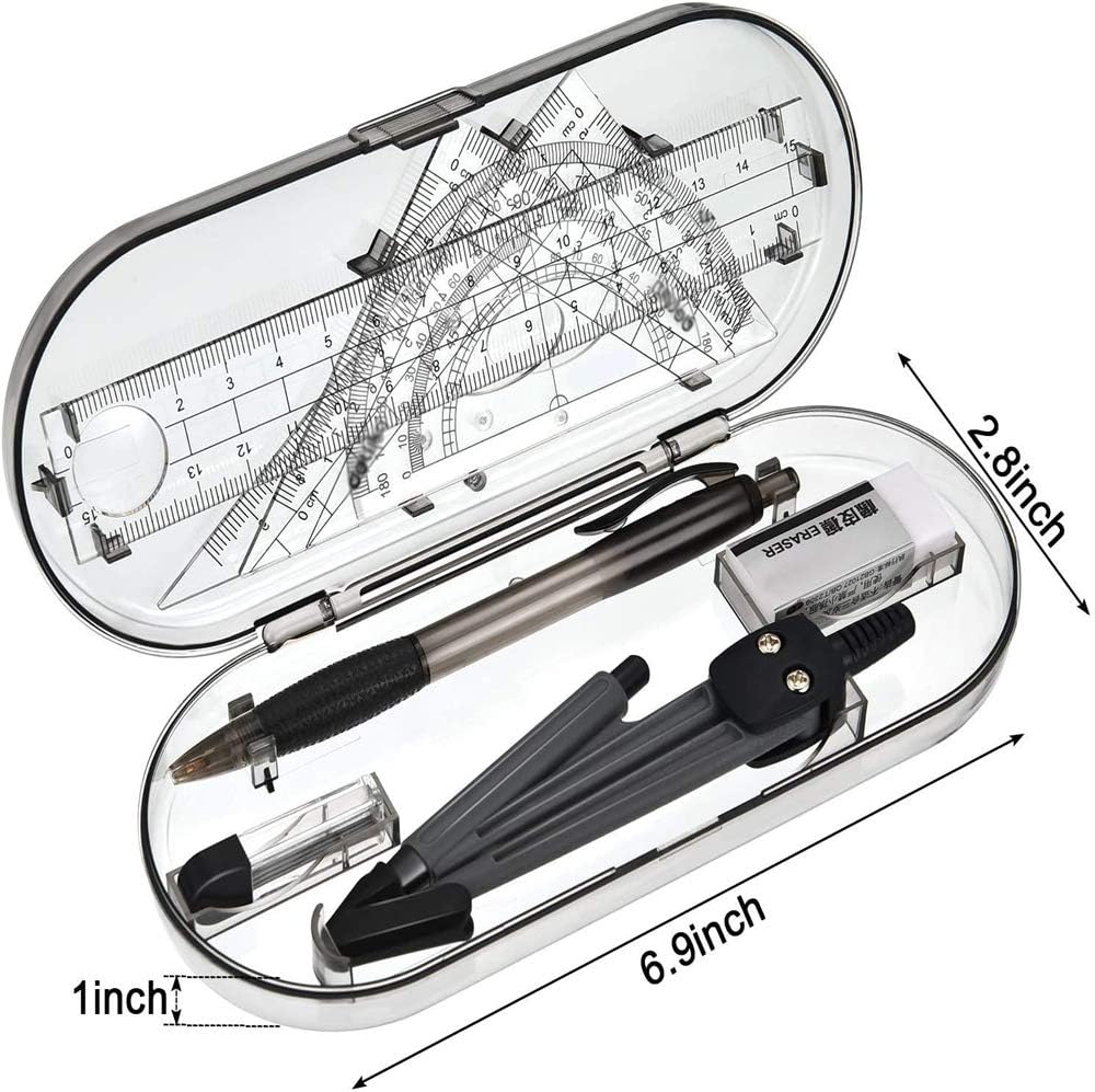 8 Pieces Math Geometry Kit,Geometry CompassSets Student Maths ...