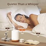 ASAKUKI 300ml Essential Oil Diffuser Ultrasonic Humidifier 7 LED Lights Yellow view 3