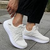 Feethit Men Running Shoes Breathable Lightweight Training Trainers White UK 9.5 view 2