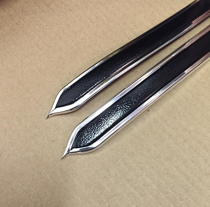 Automotive Authority LLC Vintage Style 7/8" Black & Chrome