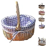 Wicker Woven Basket, Hand Woven Wicker Storage