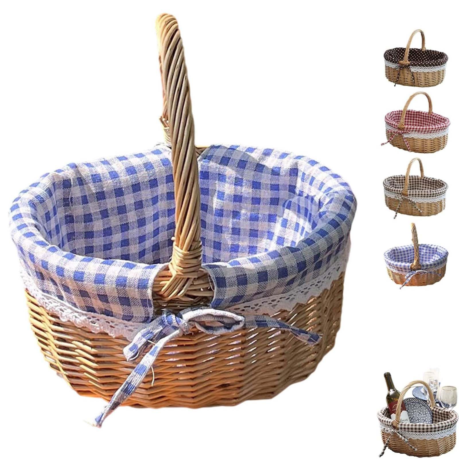 Wicker Woven Basket, Hand Woven Wicker Storage