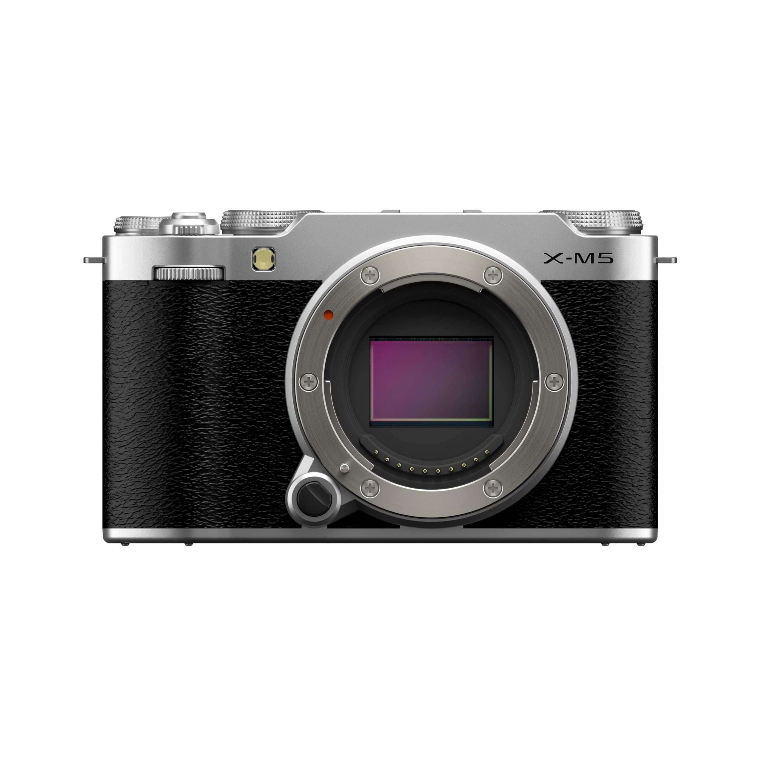 FUJIFILM X-M5 Fotocamera Digitale Mirrorless 26MP, solo corpo, Sensore CMOS X-Trans 4 APS-C, X-Processor 5, Filmati 6.2K 30p, Schermo LCD 3" Touch Vari-angle, Argento