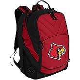 Broad Bay Louisville Cardinals Backpack Red University of Louisville Laptop Computer Bags (Red)