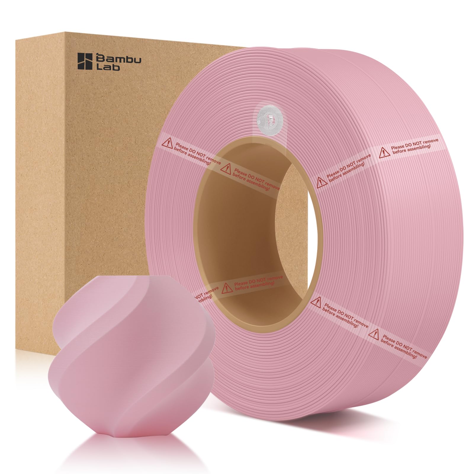 Photo 1 of ENOMAKER Bamboo Lab PLA Matte Filament Refill Sakura Pink 11201 1.75mm, 3D Printer Filament with RFID for AMS, Easy to Print & Beginner Friendly,3D Printing Consumables 1kg Spool (2.2lbs)