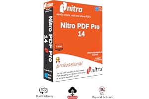 Nitro PDF Pro 14 (Latest Version) | PDF Editor & All PDF Solutions | Edit, Converter, Protect, Sign & Stamp & Viewer | Lifeti