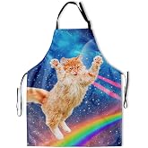 DZGlobal Funny Apron Polyester Grooming Aprons with Pocket for Cooking Kitchen Grilling Adults