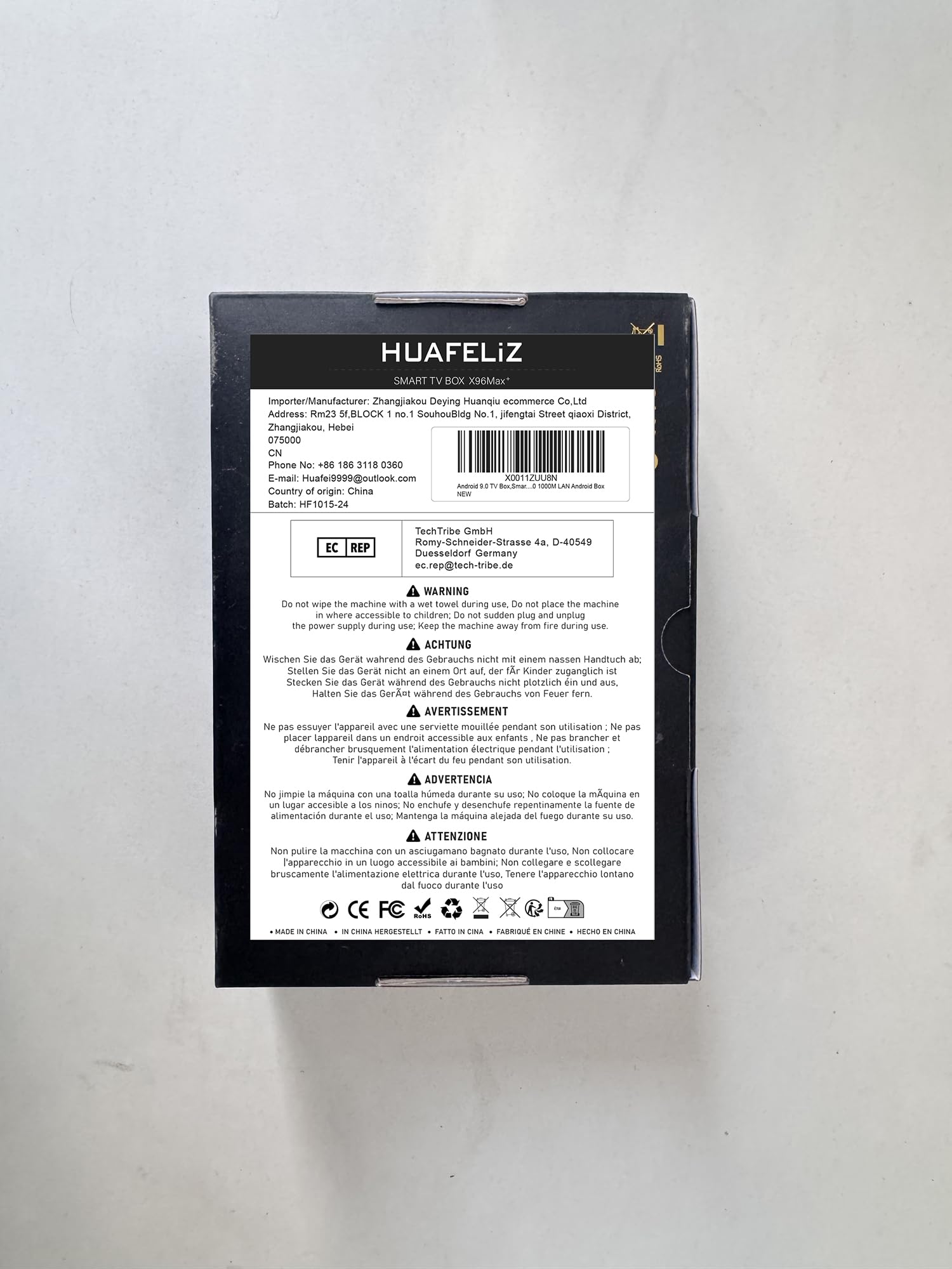 TV Box Android 9.0,Smart Media Player 4+32GB HD Android Box S905x3,Support 4K/3D 2.4&5 GHz WiFi BT 4.0 Smart TV Box with Remote (32GB)