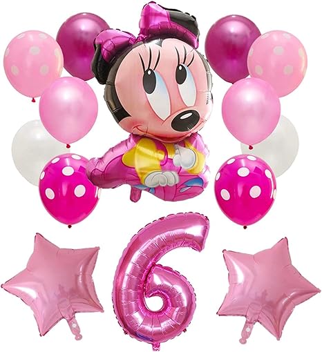 Amazon Co Jp 風船 バルーン 14pcsミッキーミニーマウスの風船ミッキーマウスの誕生日パーティーの装飾ベビーシャワー30 ナンバー バルーン Color 15 ホーム キッチン