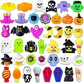 MGparty 42pcs Halloween Squishies Toys for Kids Party Favors Goodie Bag Fillers Prizes Halloween Decorations Stress Relief Toys for Adults