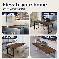 Howizz 60 x 30 in. Solid Wood Table Top, Dark