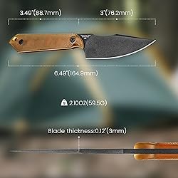 Kizer Harpoon Mini Fixed Blade Knife with