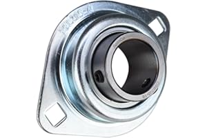 SPINCO BEARING 1" Rigid Flush Mount Pressed Steel Two Bolt Flange Bearing CSBPFL205-16M by SpinCo