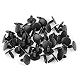 uxcell 50pcs 7mm Plastic Fastener Rivet Clips Bumper Shield Retainer Auto Body Clips