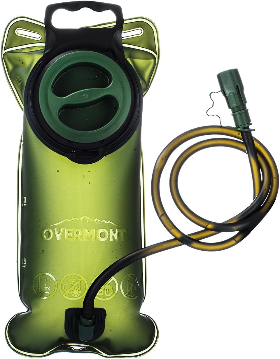 Overmont Outdoor Water Bladder Water Bag Hydration Bladder Running Camping Hiking Bicycle Color Blue 2L/3L