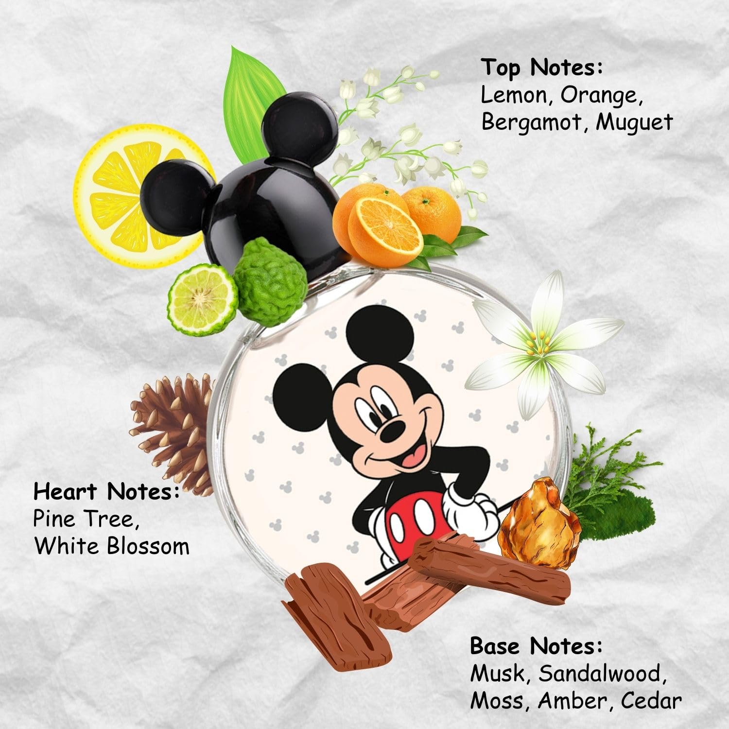 Mickey Mouse, Disney, Fragrance, for Kids, Eau de Toilette, EDT, 3.4oz, 100ml, Cologne, Spray, Made in Spain, by Air Val International