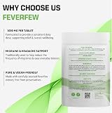 Bodygenix Feverfew 1000mg Tablets 240 Count Natural Headache Relief view 8