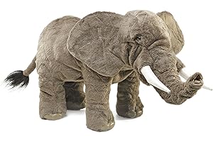 Folkmanis Puppets Elephant Hand Puppet, Grey