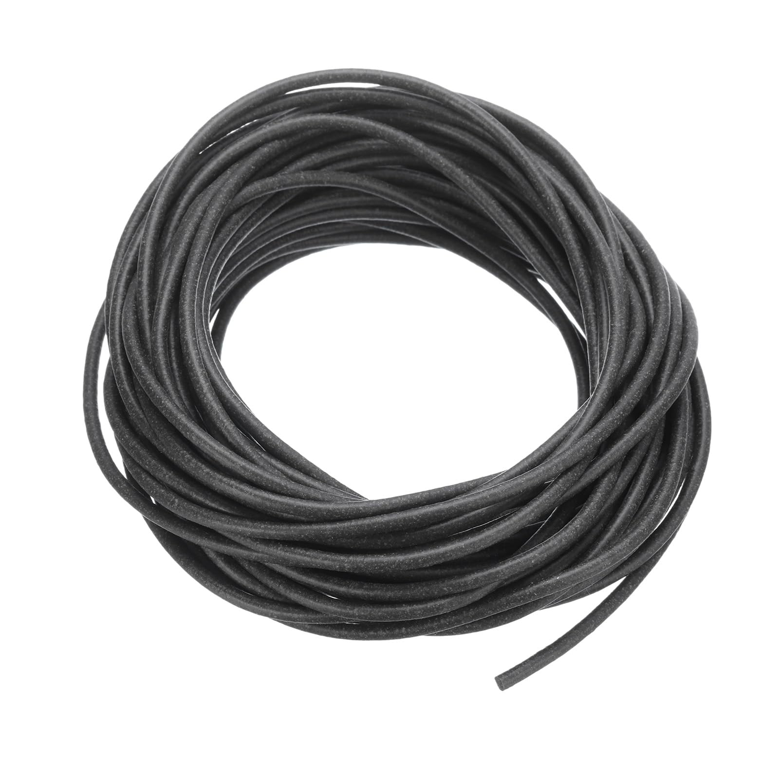 PATIKIL Silicone Foam Seal Strip, 10M(32.8Ft) 2.8mm(0.11") Dia Round High Density Solid Sponge Rubber Weather Stripping Cord for Sealing Gap Blocker Insulation, Black