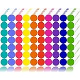 1400 PCS Colored Dot Stickers Round Color Coding Labels Classroom Must Haves, Circle Dots Labels Price Stickers Polka Circle Dot Stickers Label Stickers for Kids Office, Classroom Decor, Papers Etc
