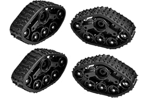 Depisuta RC Car Rubber Crawler Tire Wheel Upgrade Parts for WPL Military Truck, 4pcs Tyre for Rough Roads