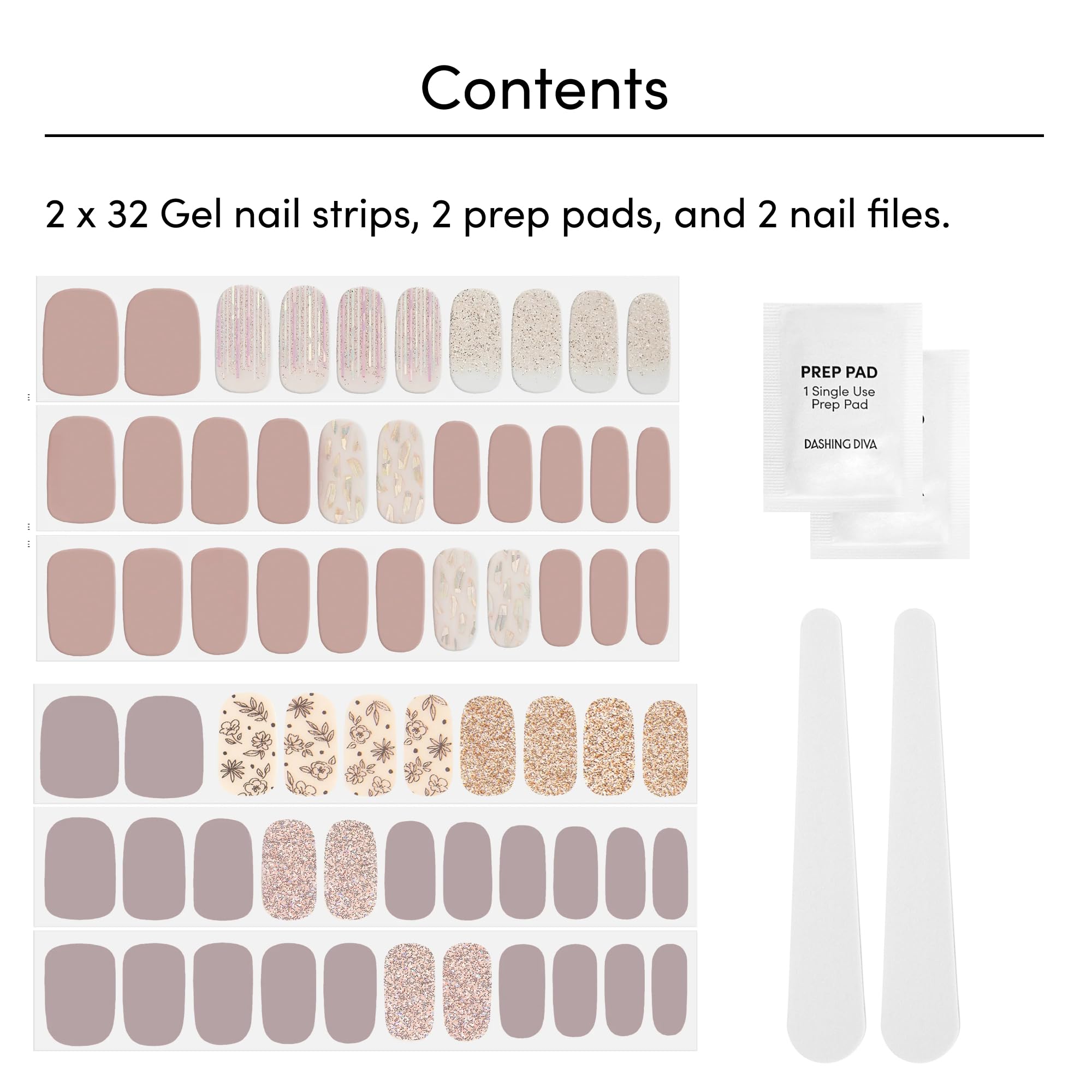 Dashing Diva Gloss Nail Strips Bundle - The Best Sellers Collection | Lavender Dreams & After Glow | UV Free, Chip Resistant, Long Lasting Gel Stickers | Contains 2 Sets - Image 4