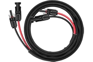 Geosiry 6FT 10AWG Solar Panel Extension Cable, Solar Extension Cable with Female and Male Connectors, Solar Cable for Solar Panels, Solar Controllers (10AWG 6FT)