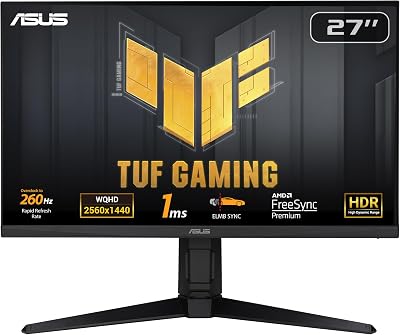 ASUS TUF Gaming 27 Inch QHD 260Hz ELMB Sync HDR 400