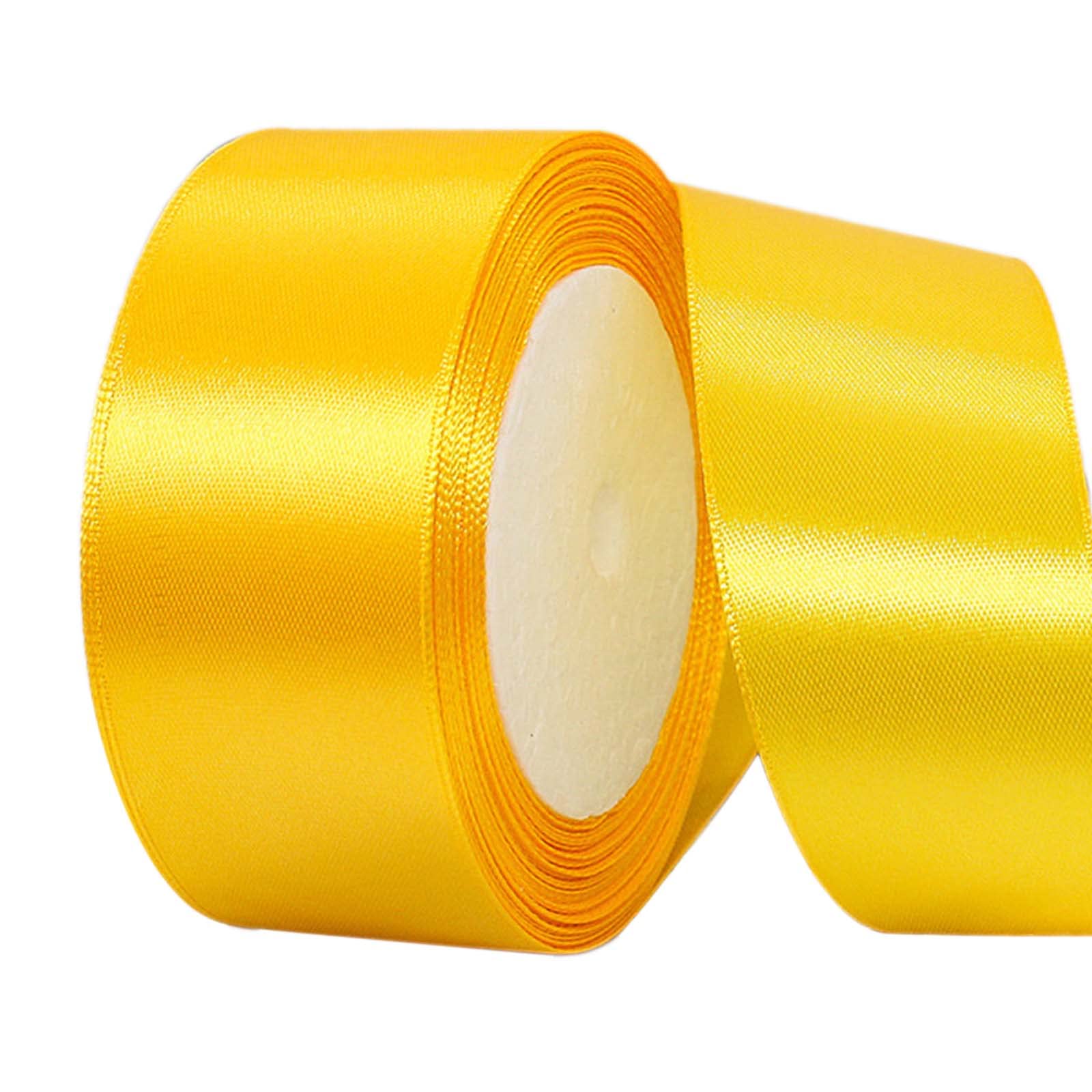 Christmas Gold Satin Ribbon 40mm,22m Golden Hair Ribbon Cake Bows for Gift Wrapping,Fabric Polyester SatinRibbon for Gift Wrapping Bows Hair Cake Decoration Balloons