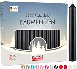 BRUBAKER 20 Pack Tree Candles Pyramid Christmas Tree Candles Black view 1