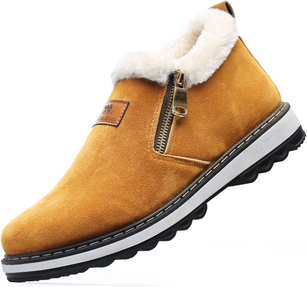 YUTUTU Men Snow Boots Warm Faux Fur Ankle Boots utdoor Shoes Casual Sneakers