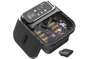 ZLDYPINK Collapsible Foot Spa with Heat, Foot Bath Massager with 6 Massage Rollers, Color Touch Screen, Bubble, Temp Control 