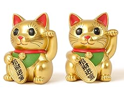 Artconal Maneki Neko Lucky Cat Statue Feng Shui