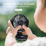 momcozy Portable Stroller Fan with Clip 4-Speed Personal Mini Fan 0.11kg view 5