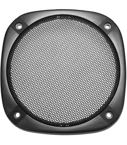 Grille Haut-parleur Sourcing Map - 5 Pouces, 153 Mm, Cercle Noir - Protection Pour Subwoofer DIY Ou Voiture