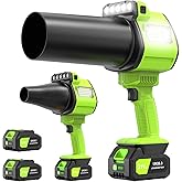 OGERY Brushless Leaf Blower Cordless with Lights, Powerful Electric Leaf Blowers with 2 x 3.0Ah Batteries & Fast Charging, 700CFM 900G Wind Pressure Handheld Blower for Lawn Care Yard Garden, Green