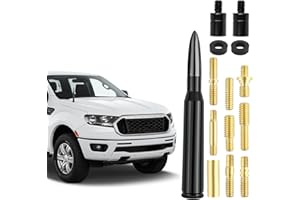 Car Bullet Antenna for Car Decoration and Signal Enhancement,Aluminum Car Antenna with 13 Accessories for Replacement,Car Ant