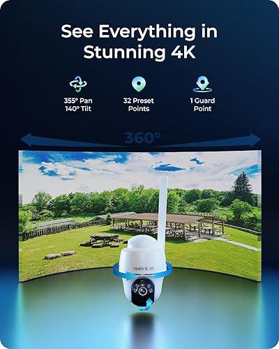 REOLINK Go PT Ultra+SP 4K Cellular Security Camera Wireless