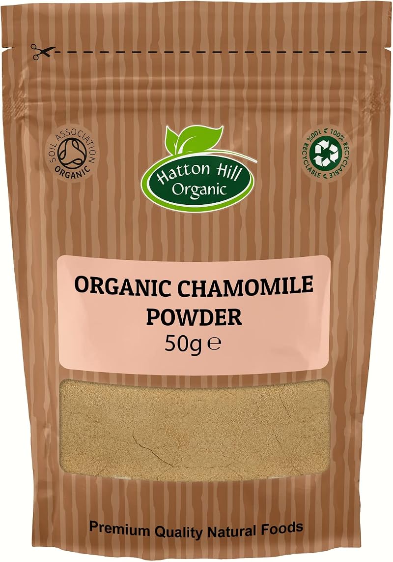 Hatton Hill Organic Chamomile Flower Powder 50g - Pure Herbal Supplement