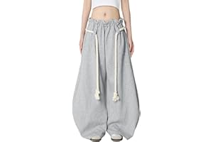 Aelfric Eden Super Baggy Barrel Sweatpants Wide Leg Pants for Women Men Casual Elastic Waist Unisex Lantern Trouser Pants