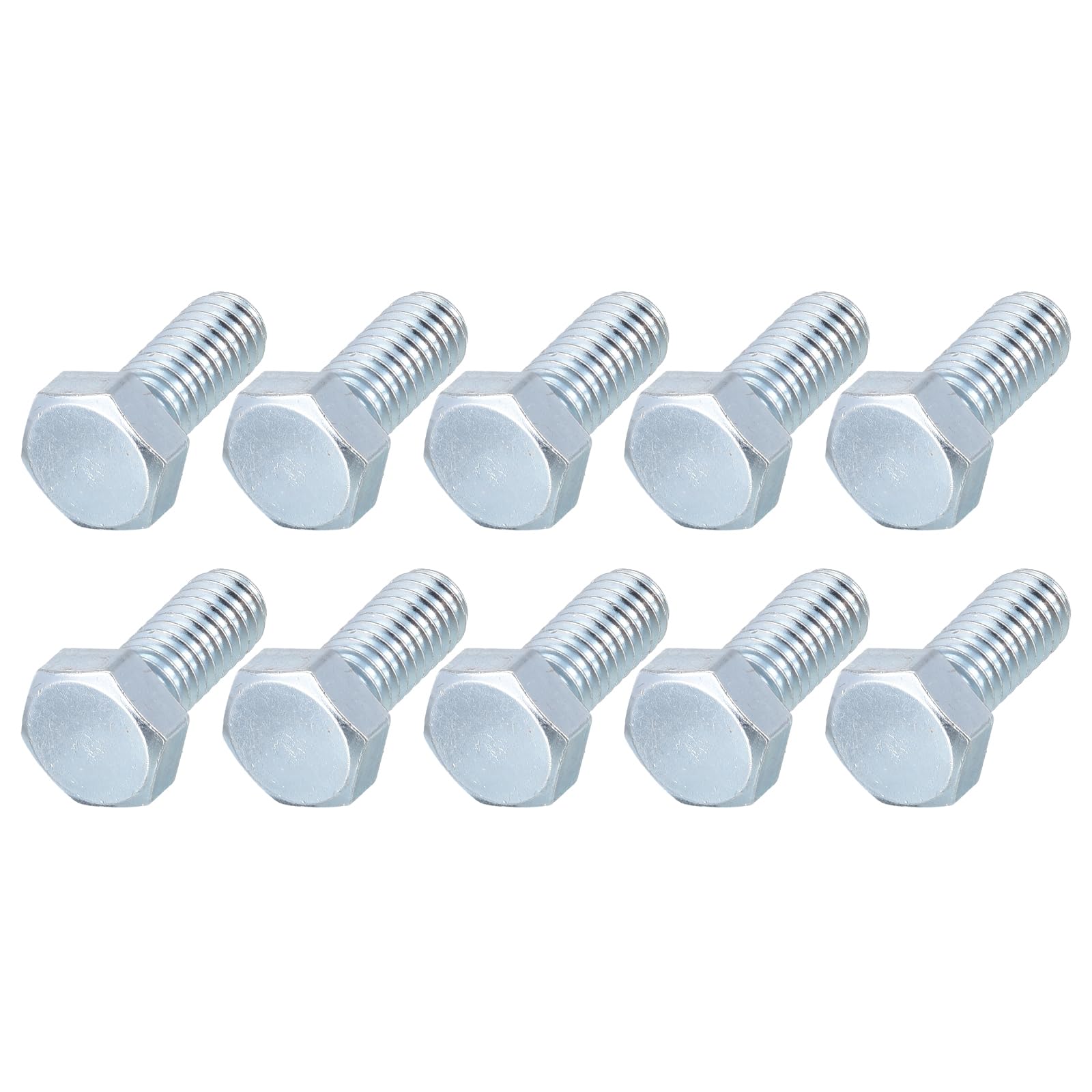 METALLIXITY Hex Bolts (5/16-24x3/4") 100Pcs, Carbon Steel Zinc Plated Fully Threaded, UNF Fine Thread Hex Head Screw Bolt - for Furniture Repair, Silver — image 1