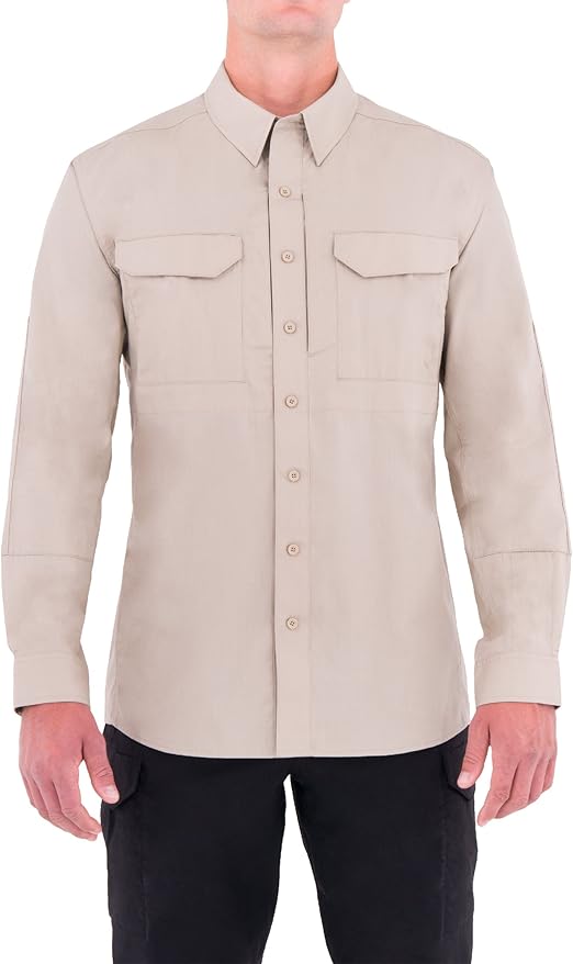 First Tactical Hombres Specialist Manga Largo Tactical Camisa Khaki: Amazon.es: Ropa y accesorios