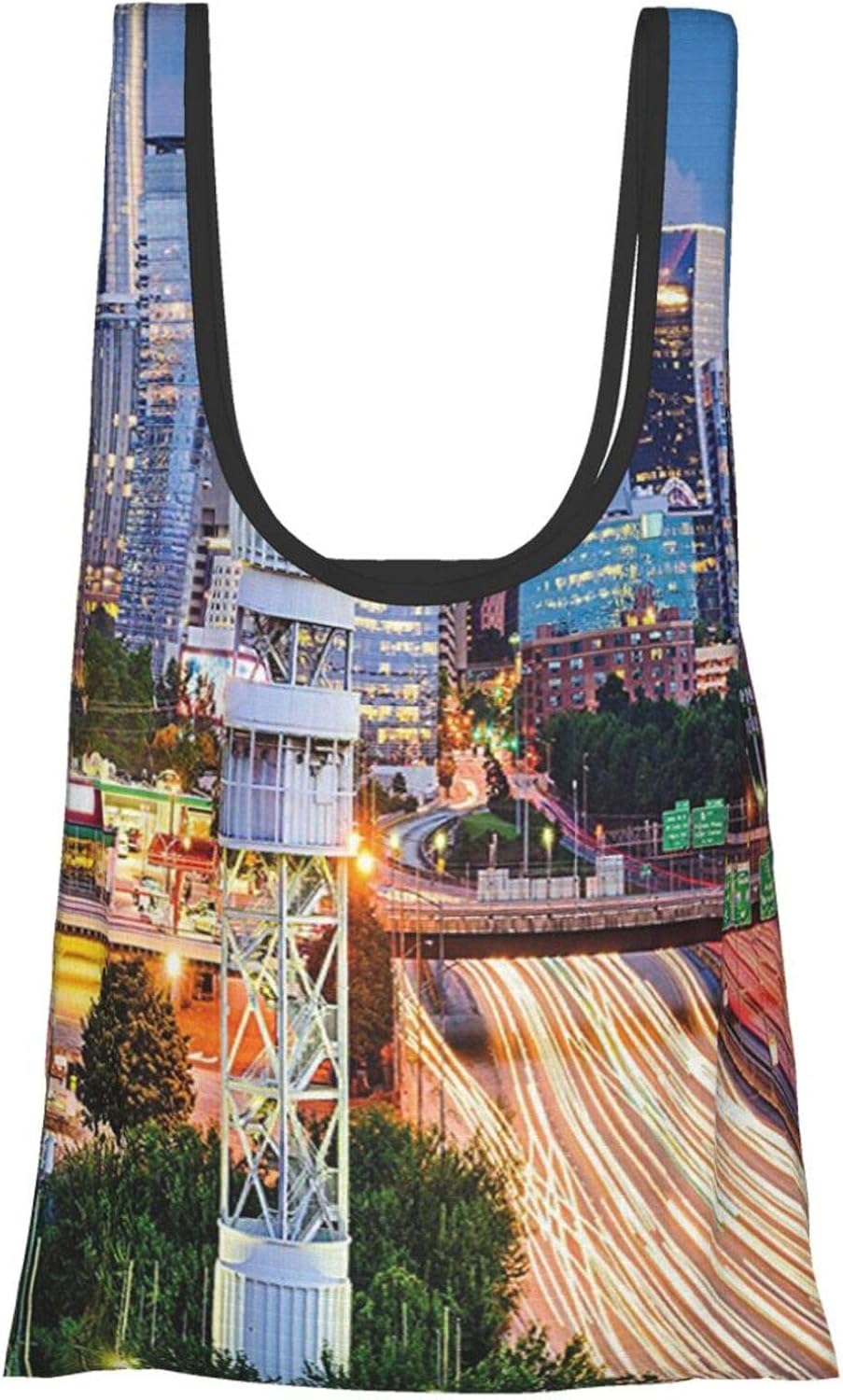 United States Atlanta Georgia Urban Busy Town With Skyscrapers City