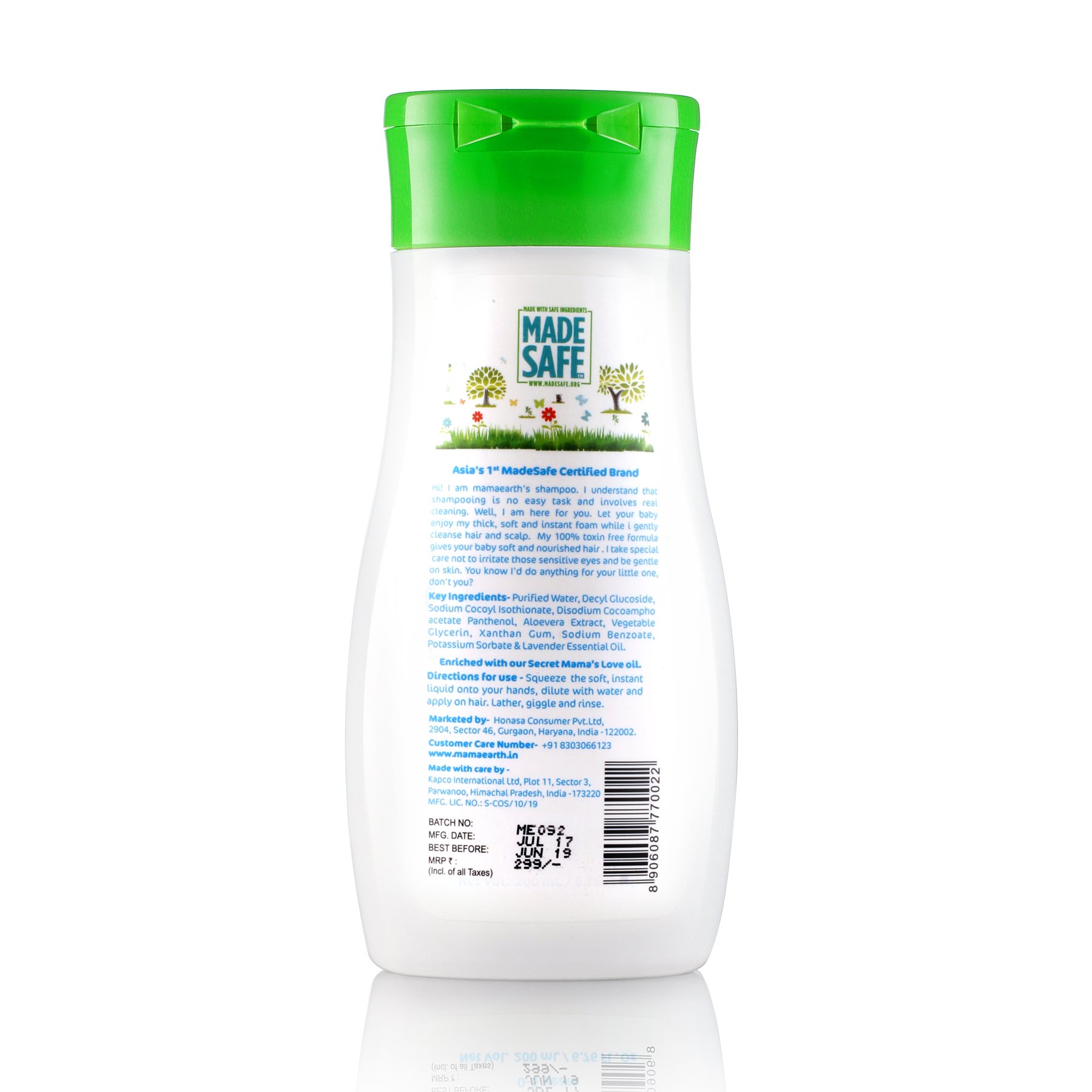 Mamaearth Gentle Cleansing Shampoo for babies (200 ml, 05 Yrs) Buy