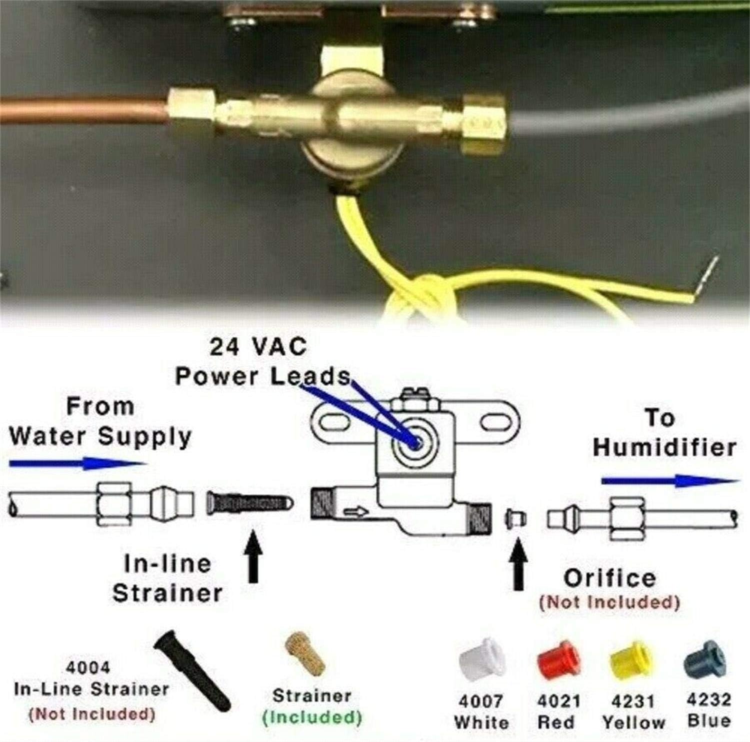 Pokin 4040 Humidifier Solenoid Valve Compatible with Aprilaire Humidifier -Replaces # B2015-S85 B2017-S85 24V 2.3W 60Hz: Home & Kitchen